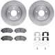 Purchase Top-Quality DYNAMIC FRICTION COMPANY - 6312-67116 - Front Disc Brake Kit pa1