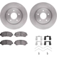 Purchase Top-Quality DYNAMIC FRICTION COMPANY - 6312-67116 - Front Disc Brake Kit pa2