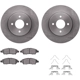 Purchase Top-Quality DYNAMIC FRICTION COMPANY - 6312-67124 - Front Disc Brake Kit pa4