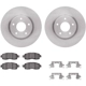 Purchase Top-Quality DYNAMIC FRICTION COMPANY - 6312-67126 - Front Disc Brake Kit pa5
