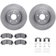 Purchase Top-Quality DYNAMIC FRICTION COMPANY - 6312-67129 - Front Disc Brake Kit pa1