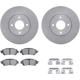 Purchase Top-Quality DYNAMIC FRICTION COMPANY - 6312-67132 - Front Disc Brake Kit pa1