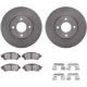 Purchase Top-Quality DYNAMIC FRICTION COMPANY - 6312-67132 - Front Disc Brake Kit pa2