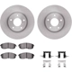 Purchase Top-Quality DYNAMIC FRICTION COMPANY - 6312-68009 - Front Disc Brake Kit pa3