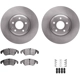 Purchase Top-Quality DYNAMIC FRICTION COMPANY - 6312-73068 - Front Disc Brake Kit pa5