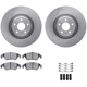 Purchase Top-Quality DYNAMIC FRICTION COMPANY - 6312-73073 - Front Disc Brake Kit pa1