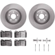 Purchase Top-Quality DYNAMIC FRICTION COMPANY - 6312-73087 - Front Disc Brake Kit pa4