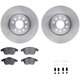 Purchase Top-Quality DYNAMIC FRICTION COMPANY - 6312-74080 - Front Disc Brake Kit pa1