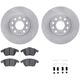 Purchase Top-Quality DYNAMIC FRICTION COMPANY - 6312-74081 - Front Disc Brake Kit pa1