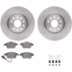 Purchase Top-Quality DYNAMIC FRICTION COMPANY - 6312-74088 - Front Disc Brake Kit pa5