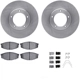 Purchase Top-Quality DYNAMIC FRICTION COMPANY - 6312-76027 - Front Disc Brake Kit pa1