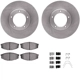 Purchase Top-Quality DYNAMIC FRICTION COMPANY - 6312-76027 - Front Disc Brake Kit pa5