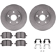 Purchase Top-Quality DYNAMIC FRICTION COMPANY - 6312-76112 - Front Disc Brake Kit pa3