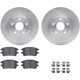 Purchase Top-Quality DYNAMIC FRICTION COMPANY - 6312-76143 - Rotor & Brake Pad Kit pa1