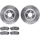 Purchase Top-Quality DYNAMIC FRICTION COMPANY - 7302-39033 - Front Disc Brake Rotor With Pads Kit pa1