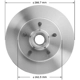 Purchase Top-Quality BENDIX GLOBAL - PRT1233 - Disc Brake Rotor pa3