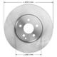 Purchase Top-Quality Front Disc Brake Rotor by BENDIX GLOBAL - PRT6003 pa2