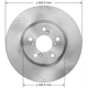 Purchase Top-Quality BENDIX GLOBAL - PRT6054 - Front Brake Rotor pa1