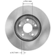 Purchase Top-Quality BENDIX GLOBAL - PRT6054 - Front Brake Rotor pa2