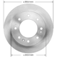 Purchase Top-Quality BENDIX GLOBAL - PRT6074 - Disc Brake Rotor pa1