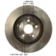 Purchase Top-Quality BENDIX GLOBAL - PRT6155 - Front Brake Rotor pa2