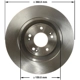 Purchase Top-Quality Front Disc Brake Rotor by BENDIX GLOBAL - PRT6158 pa1