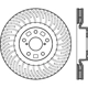 Purchase Top-Quality Disque de frein à disque avant par CENTRIC PARTS - 121.44184 pa6