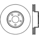 Purchase Top-Quality Disque de frein à disque avant par CENTRIC PARTS - 121.61055 pa1