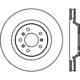 Purchase Top-Quality Disque de frein à disque avant par CENTRIC PARTS - 121.62099 pa6