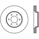 Purchase Top-Quality Disque de frein à disque avant par CENTRIC PARTS - 121.66064 pa5
