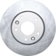 Purchase Top-Quality DYNAMIC FRICTION COMPANY - 600-67114 - Front Disc Brake Rotor pa3