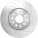 Purchase Top-Quality DYNAMIC FRICTION COMPANY - 631-42044R - Front Passenger Side Brake Rotor pa1