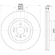 Purchase Top-Quality Front Disc Brake Rotor by HELLA PAGID - 355126301 pa1