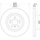 Purchase Top-Quality Front Disc Brake Rotor by HELLA PAGID - 355126301 pa3