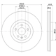 Purchase Top-Quality HELLA PAGID - 355126371 - Front Disc Brake Rotor pa1