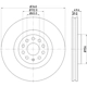 Purchase Top-Quality HELLA PAGID - 355129241 - Disc Brake Rotor pa1