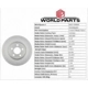 Purchase Top-Quality Front Disc Brake Rotor by WORLDPARTS - WS1-153000 pa13
