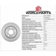 Purchase Top-Quality Front Disc Brake Rotor by WORLDPARTS - WS1-153040 pa13