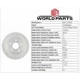 Purchase Top-Quality Front Disc Brake Rotor by WORLDPARTS - WS1-231305 pa13