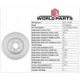 Purchase Top-Quality Front Disc Brake Rotor by WORLDPARTS - WS1-231405 pa13