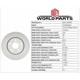 Purchase Top-Quality Front Disc Brake Rotor by WORLDPARTS - WS1-634891 pa7