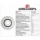 Purchase Top-Quality Front Disc Brake Rotor by WORLDPARTS - WS1-734204 pa10