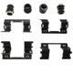 Purchase Top-Quality Front Disc Hardware Kit by CARLSON - H5828Q pa6
