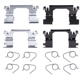 Purchase Top-Quality Front Disc Hardware Kit by DYNAMIC FRICTION COMPANY - 340-68013 pa3