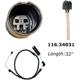 Purchase Top-Quality Front Disc Pad Sensor Wire by CENTRIC PARTS - 116.34031 pa8