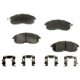 Purchase Top-Quality AGNA BRAKES - PLD815CM - Front Disc Brake Pad Set pa1