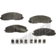 Purchase Top-Quality Front Disc Pads by AGNA BRAKES - PXD1589 pa1