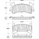 Purchase Top-Quality Front Disc Pads by CENTRIC PARTS - 500.01540 pa1