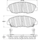 Purchase Top-Quality Front Disc Pads by CENTRIC PARTS - 500.04650 pa8