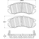 Purchase Top-Quality Front Disc Pads by CENTRIC PARTS - 500.04700 pa7